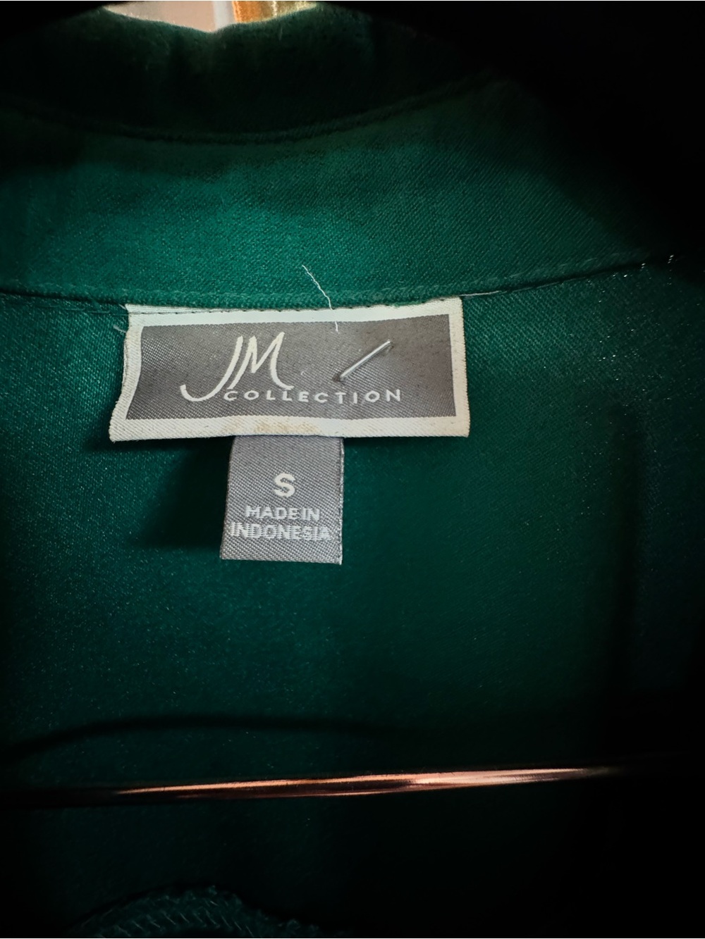 JM Collection Deep Green Jacket, Small - Picture 4 of 9